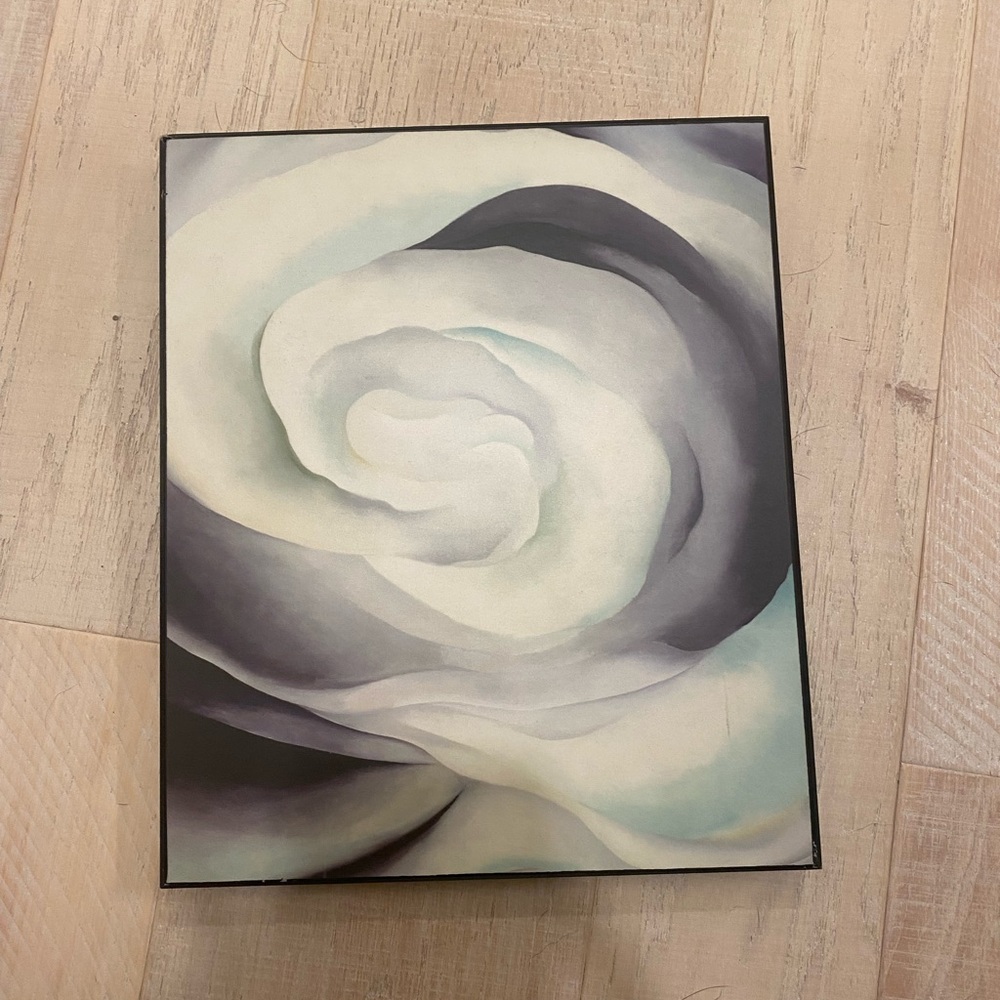 Abstract Rose Art Print (woodblock)